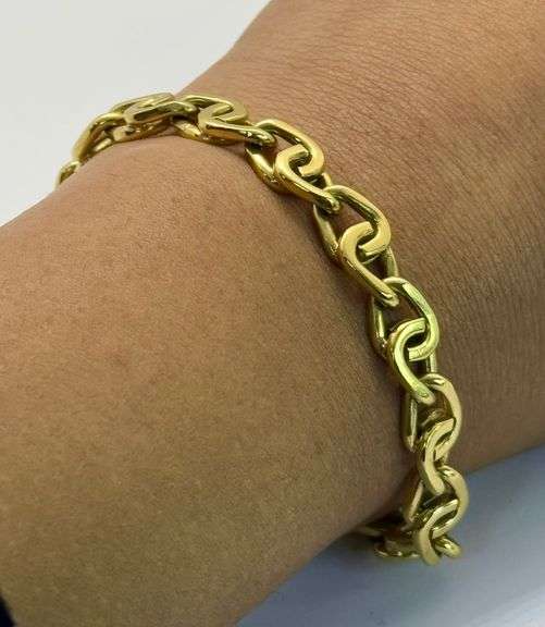 18K Yellow Gold Designer Italian Bracelet