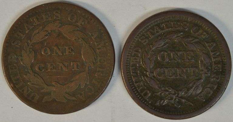 Very sharp and attractive 1833 & 1849 Large Cents