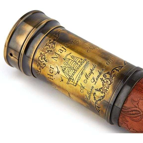 20-Inch Brass Nautical Spyglass Telescope