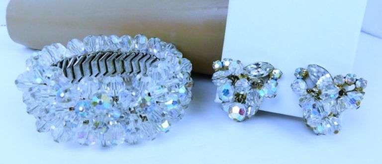 Collection of Vintage Crystal Jewelry