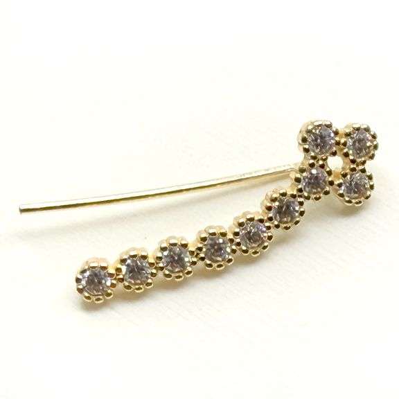 PHOTOS NEEDED 14kt Solid Yellow Gold & Diamond Earrings