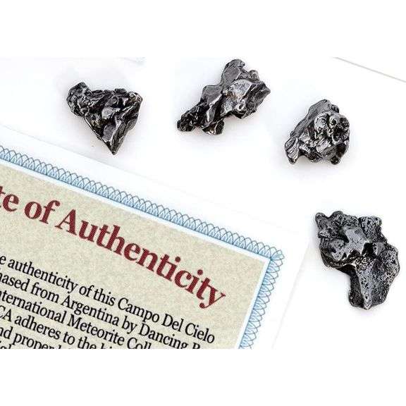 5 Genuine Meteorites with Authenticity Certificate