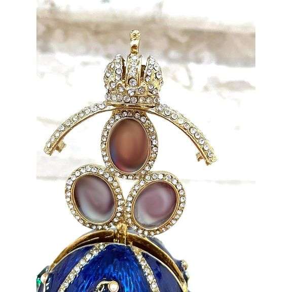 Handmade Fabergé Egg with Austrian Crystals