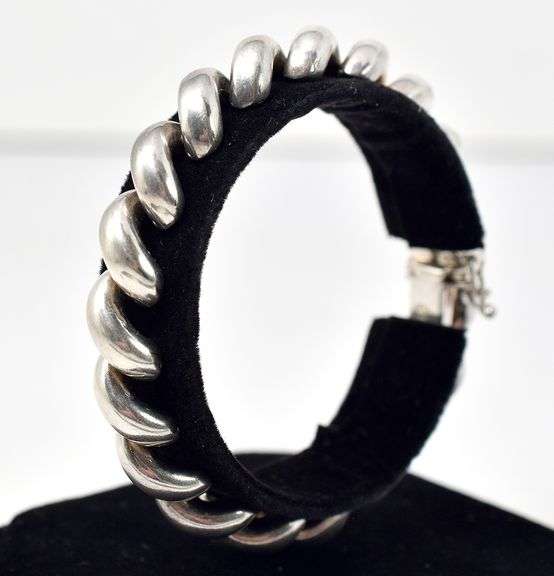 Spiral Link Bracelet in Sterling Silver 24.1grams