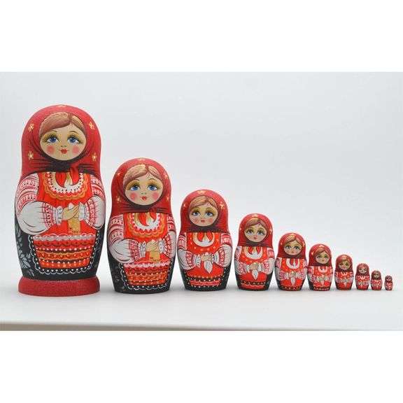 Handmade Russian Matryoshka Nesting Dolls