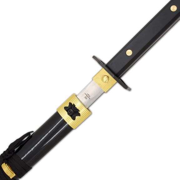 Snake Eye Two-Tone Samurai Katana with Display Stand