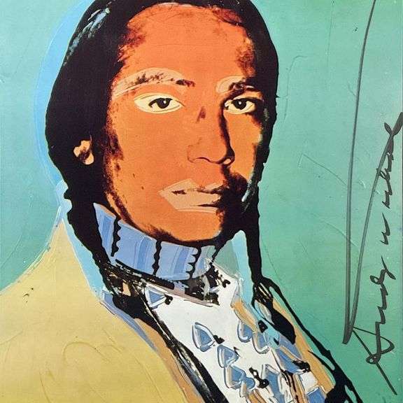 The American Indian Series (Black) by Warhol (1928-1987)