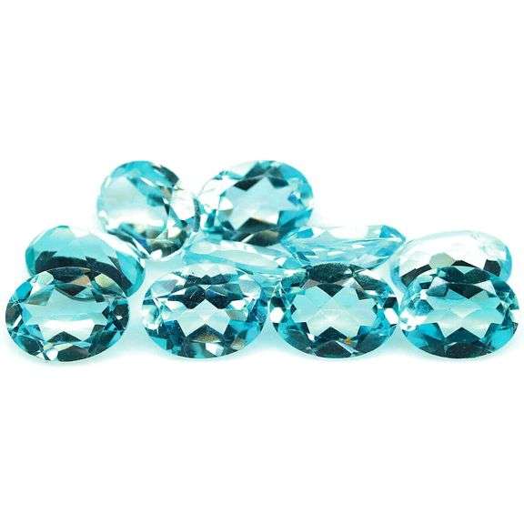 Bright 14.60ct sky blue Topaz set