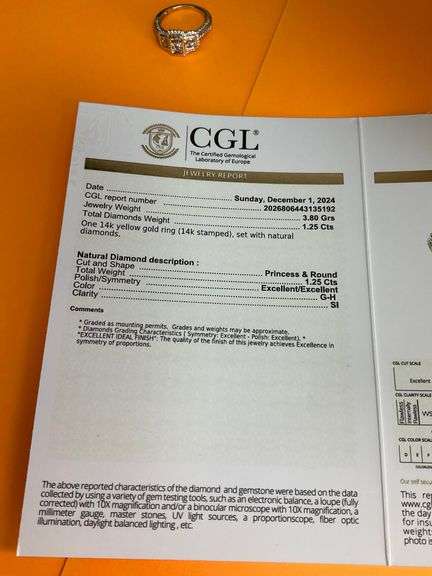 CERTIFIED BRAND NEW 14K YELLOW GOLD DIAMOND RING