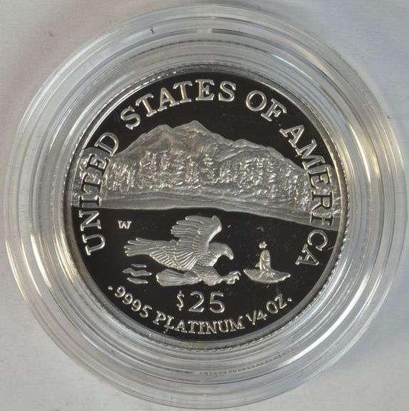 Gem Ultra Cameo Proof 2002-W $25 Proof Platinum Eagle. Box/COA