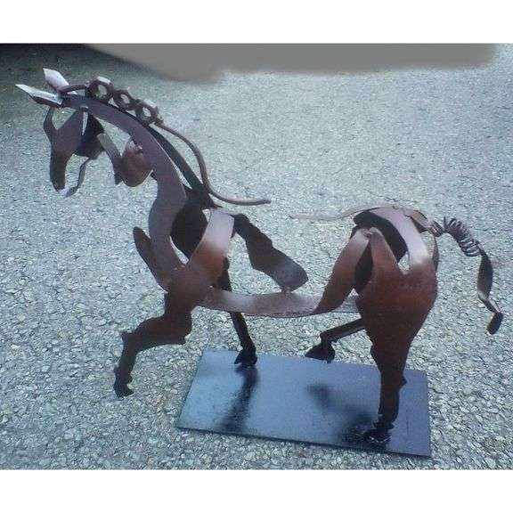 Handmade Horse Metal Art Decor