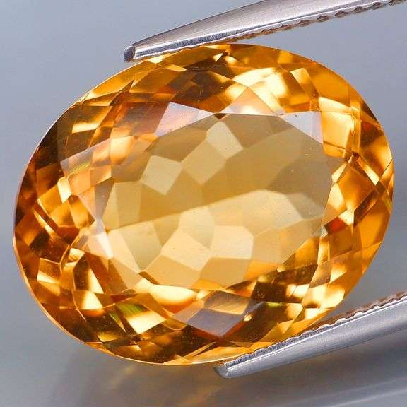 Beautiful cut color and clarity 13.35ct Brazilian Citrine