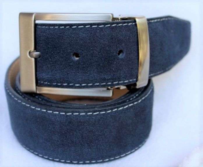 Classy Fine Quality Suede Belt, Made In Italy