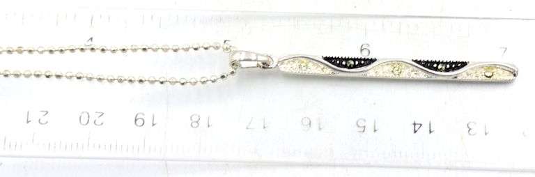 Group lot of 5 Vintage 925 sterling silver necklaces