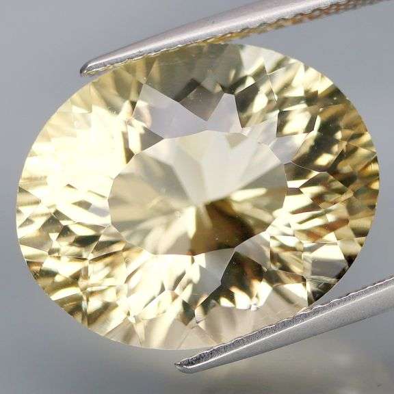 Premium cut and color 12.63ct wheat blonde Citrine!!!