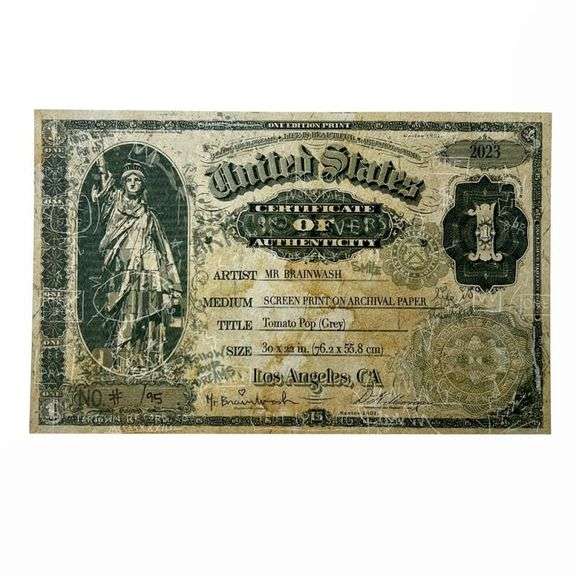 Tomato Pop (Grey) by Mr Brainwash,