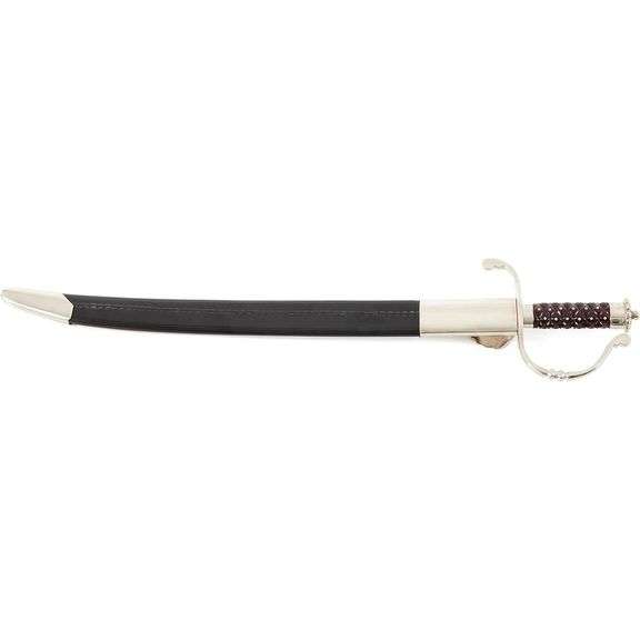 16th Century Hunting Sword Rosewood Handle w/ Leather Scabbard
