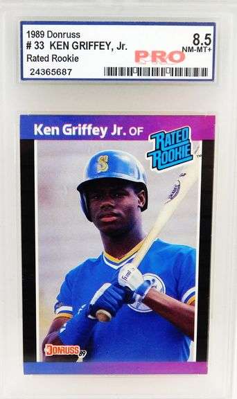 Ken Griffey, Jr. 1989 Rookie Baseball Card, 8.5 NM-MT