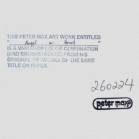 Angel with Heart by Peter Max