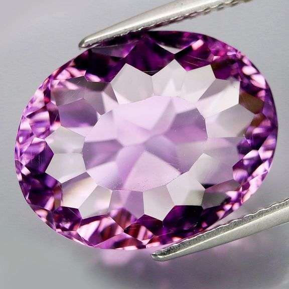 Expertly cut 10.77ct natural violet Amethyst