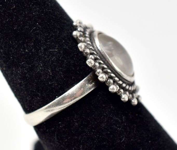 Quartz Gemstone Ring in Sterling Silver