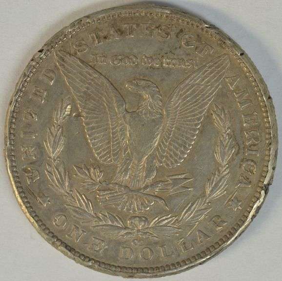 High grade 1883-CC Morgan Silver Dollar. Rim nicks