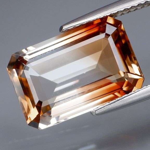 Collectors 8.64ct bi-color Imperial Topaz