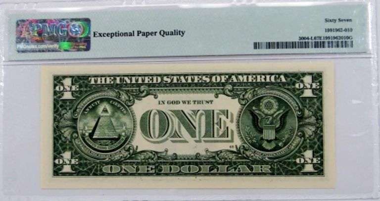 Superb Crisp 2017 $1 Repeater Note San Francisco 46294629 PMG 67!