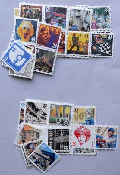 $78.10 Face Value In  22 29 32 & 33 Cent Mint US Stamps