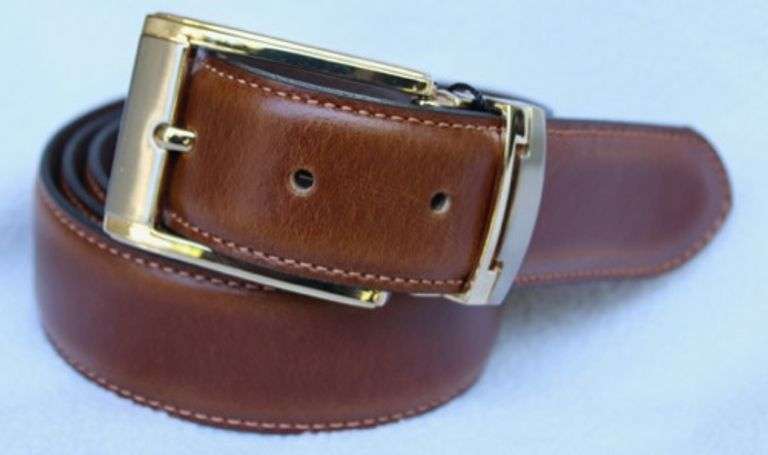 Classy Fine Quality Leather Belt, Made In Italy