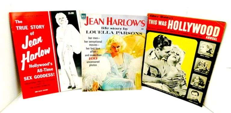 3 Jean Harlow Vintage Magazines