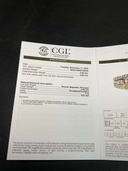 CERTIFIED 14K YELLOW GOLD DIAMOND RING