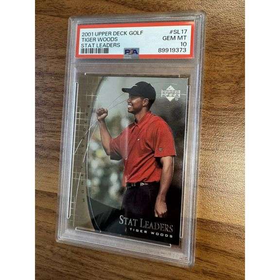 Tiger Woods Golf Card 10 MINT
