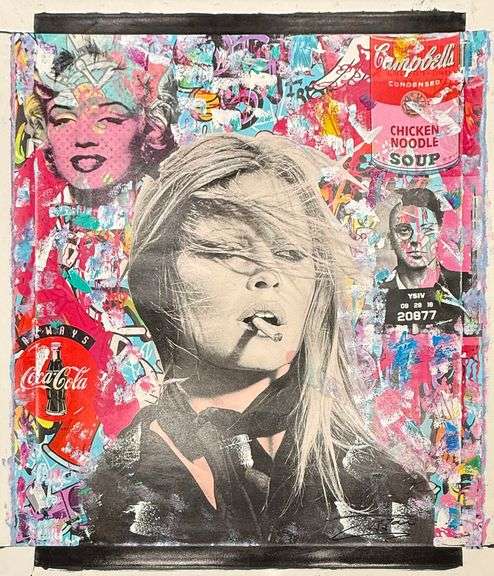 Highly Collectible Jozza 'One of a kind' Mixed Media on Canvas