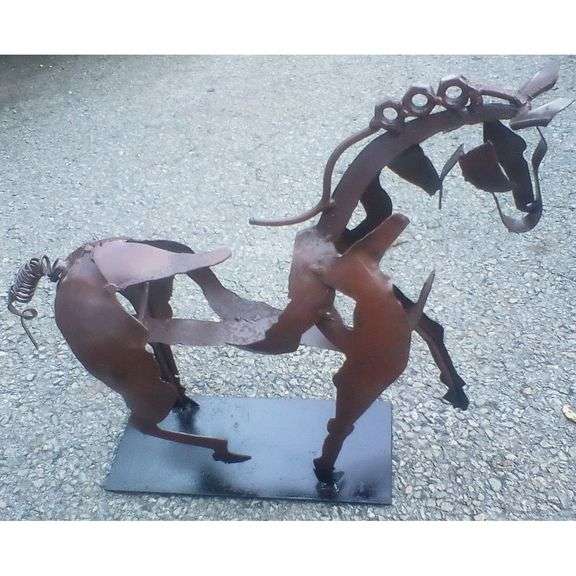 Handmade Horse Metal Art Decor