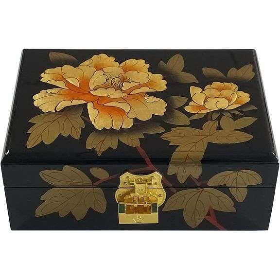 Handmade Classical Jewelry Box with Velvet Interior