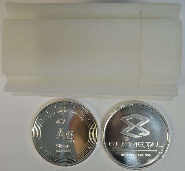 Gem Prooflike Roll of 20 Elemetal 1 Troy Oz pure .999 Silver Medallions