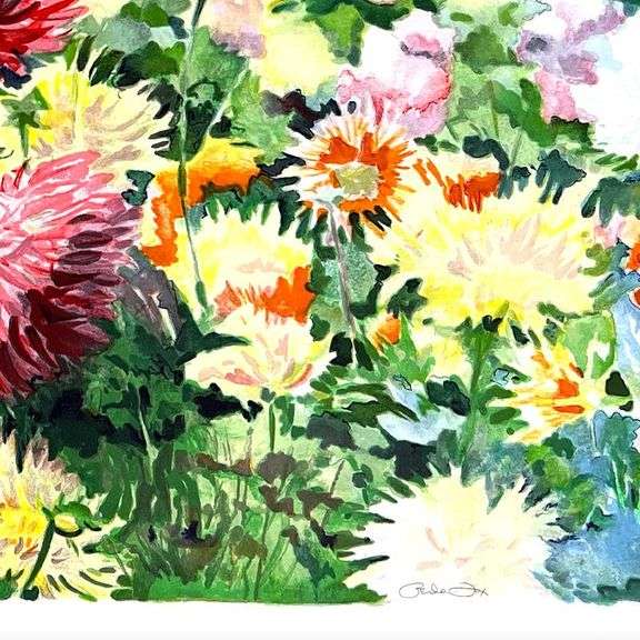 Dahlias by Fox, Perla