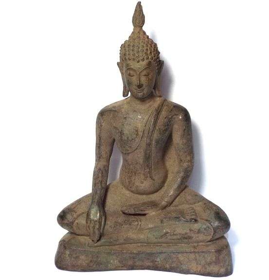 Thai Buddha  Bronze Statue Artifact