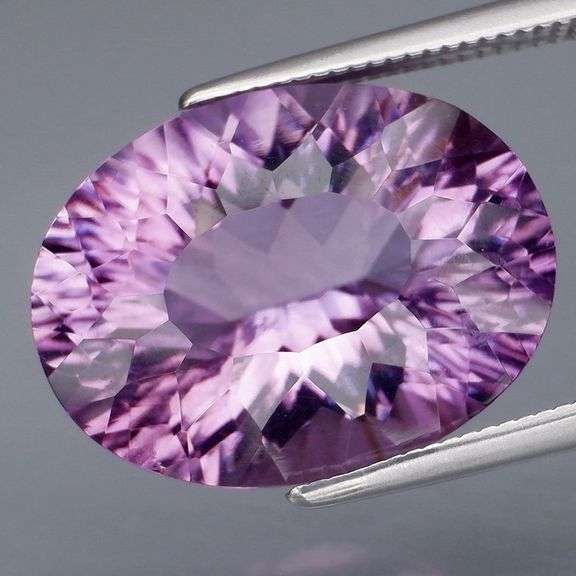 Expertly cut 9.75ct natural violet Amethyst