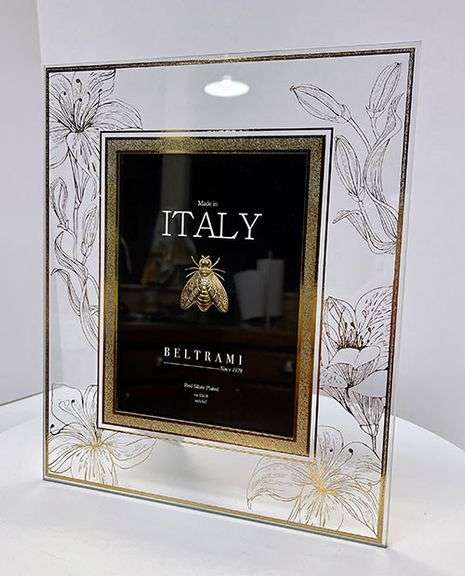 Beltrami Italian Silver-Plated Easel Photo Frame – Timeless Luxury Décor