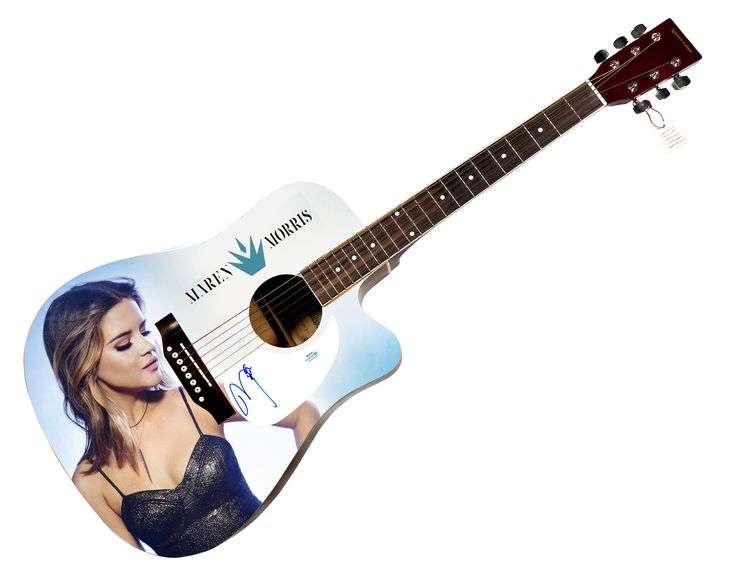 Maren Morris Autographed 1/1 Custom Graphics Guitar ACOA