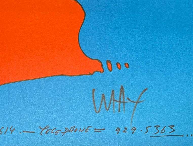 Highly Collectible Peter Max Poster Signed from the early 1970's
