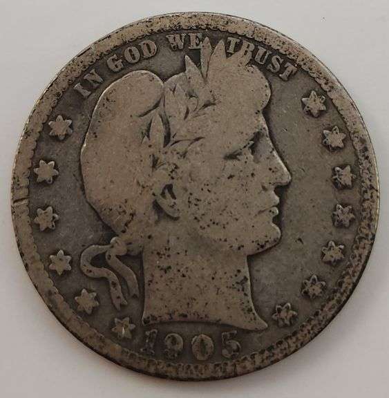 Lot Of "3" Barber Quarter Dollars, Circulated