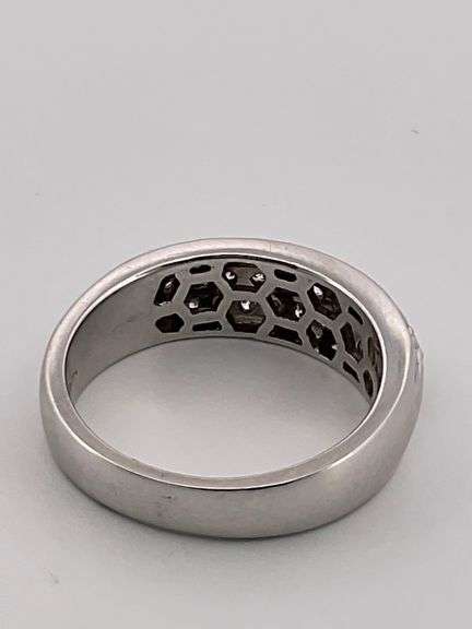 CERTIFIED BRAND NEW 14K WHITE GOLD DIAMOND BAND