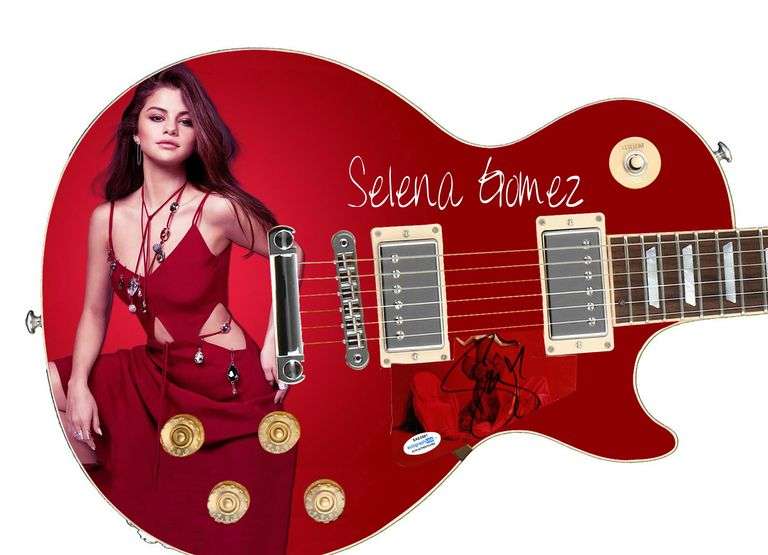 Selena Gomez Autographed Poster Album Lp Cd Photo Guitar ACOA