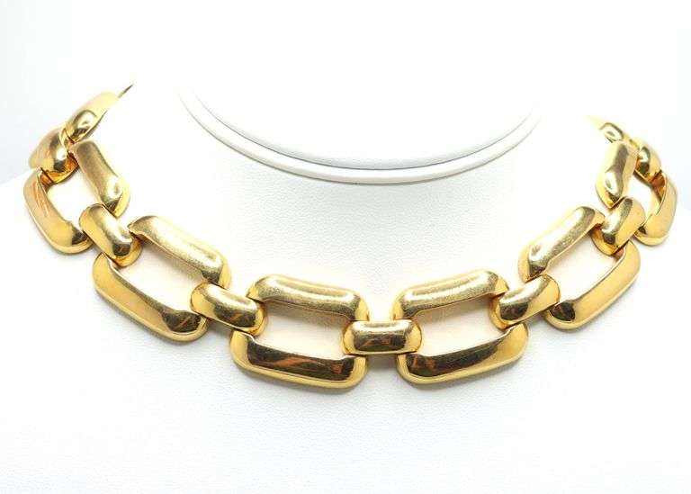 18kt Yellow Gold Link Necklace - 118g