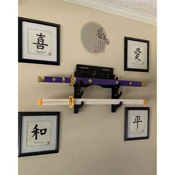 3-Tier Sword Display Stand for Katana, Wakizashi, and Samurai Swords