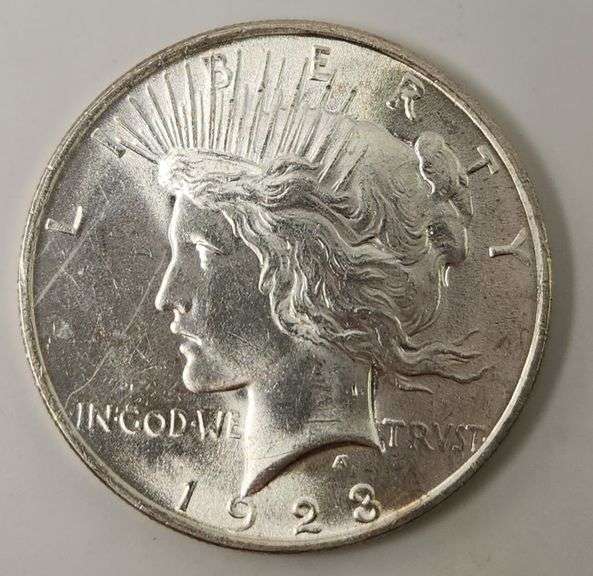 1923 Silver Peace Dollar, Circulated
