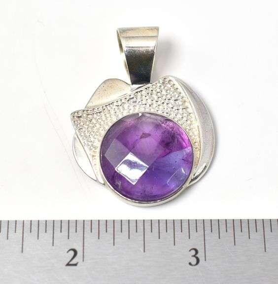Set of Genuine Stone Pendants in Sterling Silver 15.2grams